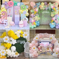 1set donut party balloon garland arch set doughnut ice cream foil balloon for girl baby shower birthday party wedding decoraton