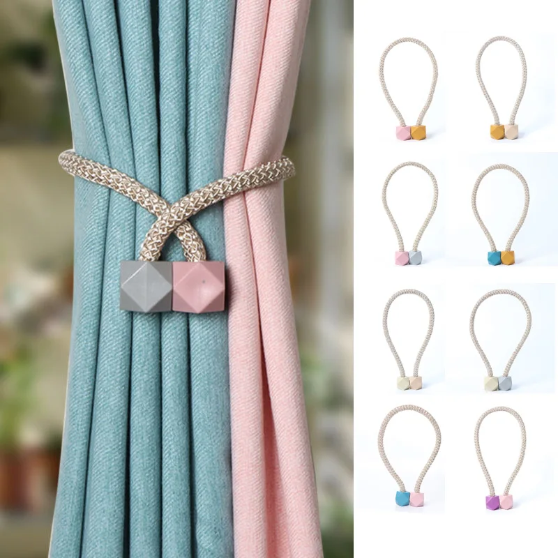 

1 Pc Magnetic Curtain Buckle Clip Colorful Curtain Holders Tie Back Rubik Cube Hanging Balls Clamps Home Decoration Accessories
