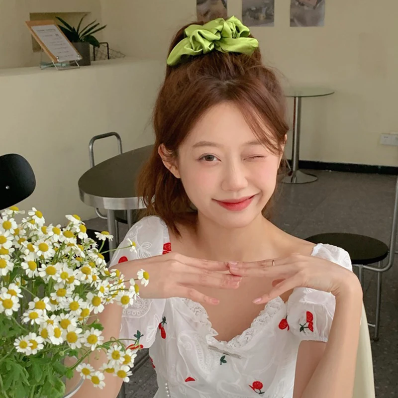 Резинка для волос женская эластичная мягкая резинка прически конский хвост