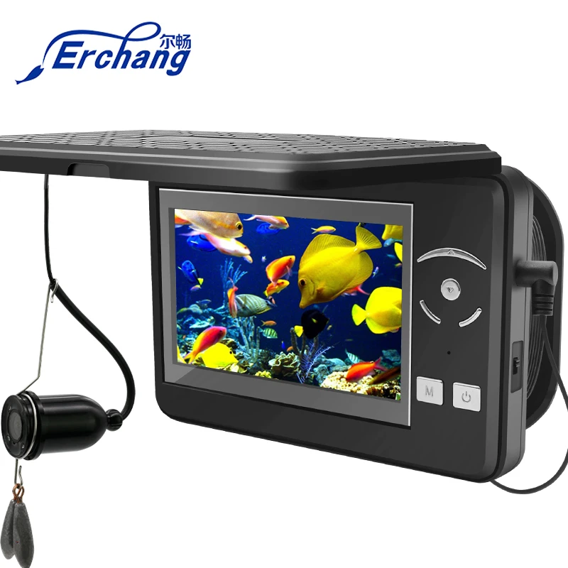 Erchang 4 3-дюймовый комплект рыбацкой камеры для зимней подводной ледовой рыбалки
