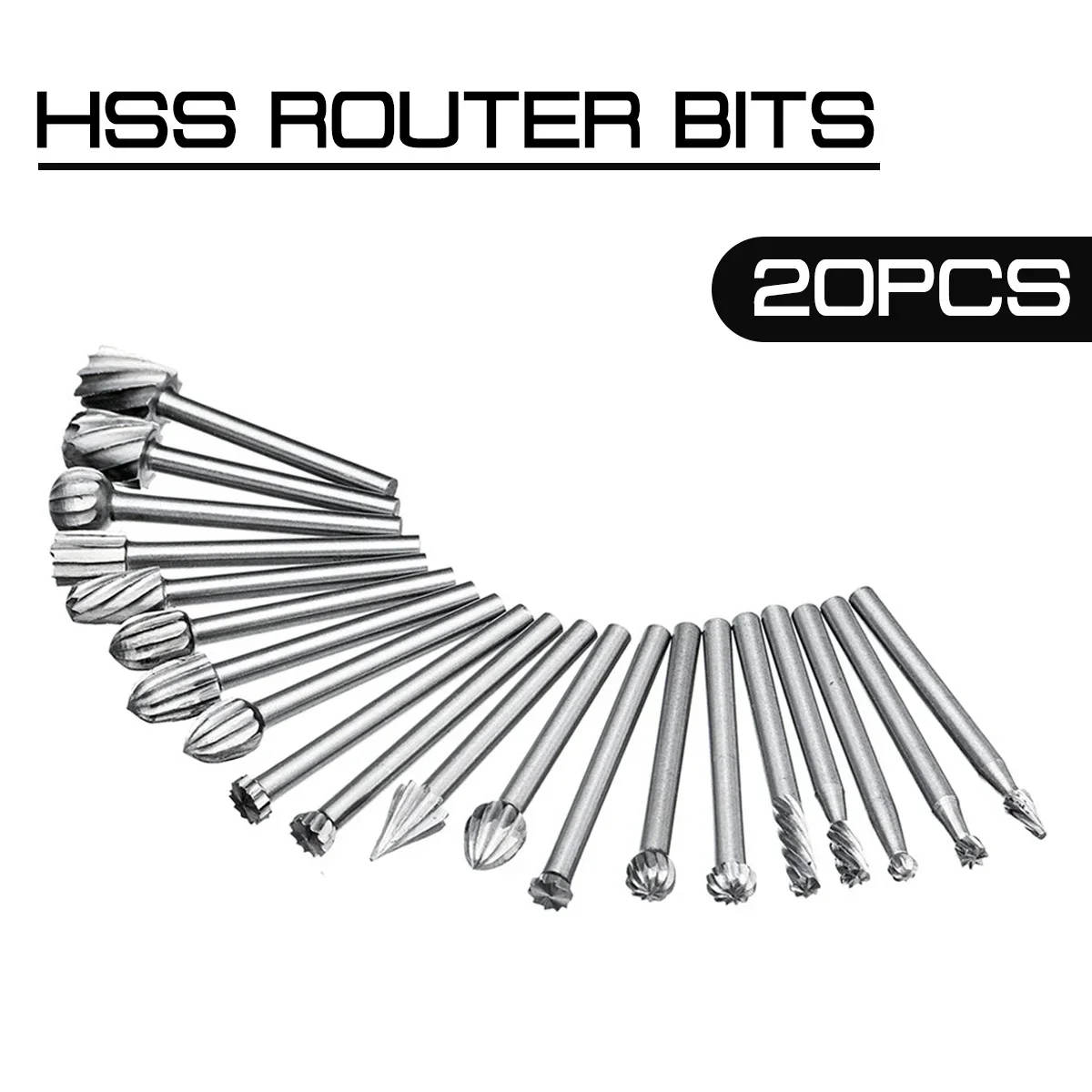 20 шт. 3 мм фрезы из быстрорежущей стали