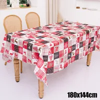Weddings Tablecloth Xmas Dining Fabric For Dining Tables Oil-Proof Table Tablecloth Christmas Cover Decorations