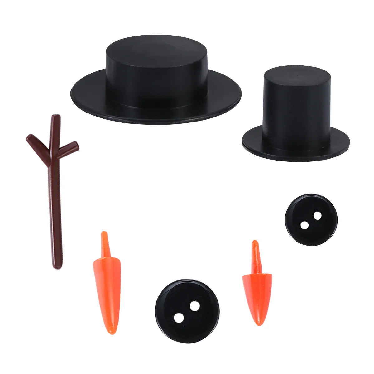 

Snowman Kit Christmas Diy Makingcrafts Toys Decorating Mini Kids Dressing Carrot Buttons Hats Craft Accessories Noses Supplies