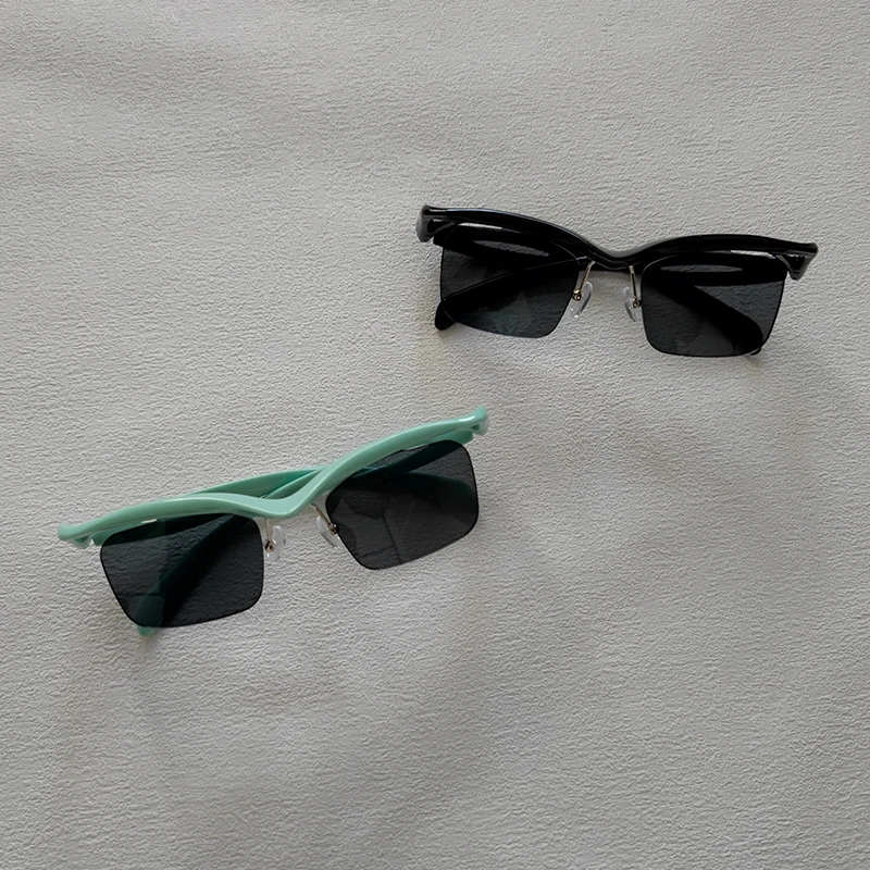 Очки солнцезащитные унисекс квадратные без оправы 2 шт.