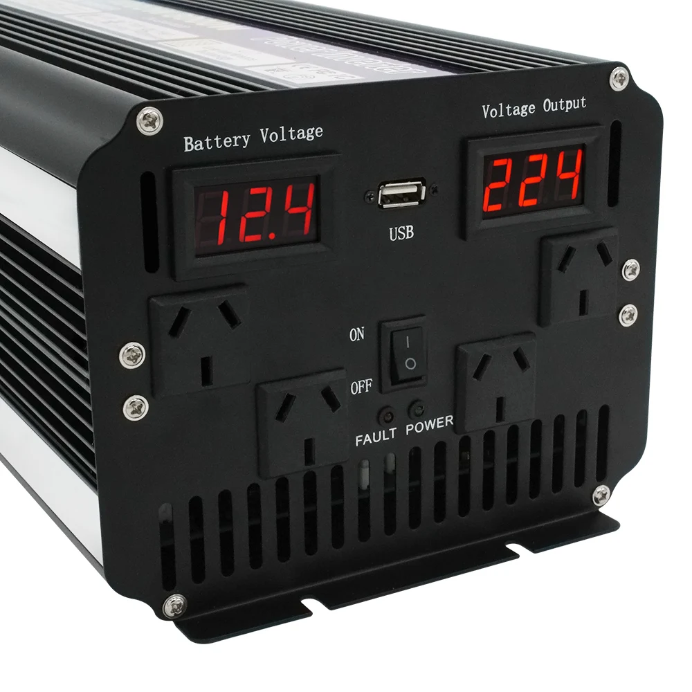 

Lvyuan 4000W 8000W Car Converter USB Output Inverter Charger 12V DC to 220V AC Car Boat Camping Power Inverter With 4 Sockets