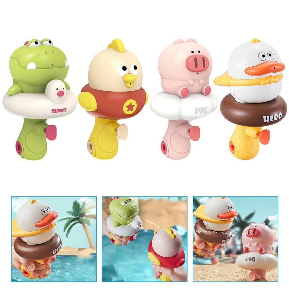 

4 Pcs Beach Toys Toddlers Water Ejector M Children Summer Interesting Squirt Guns Plastic Gifts