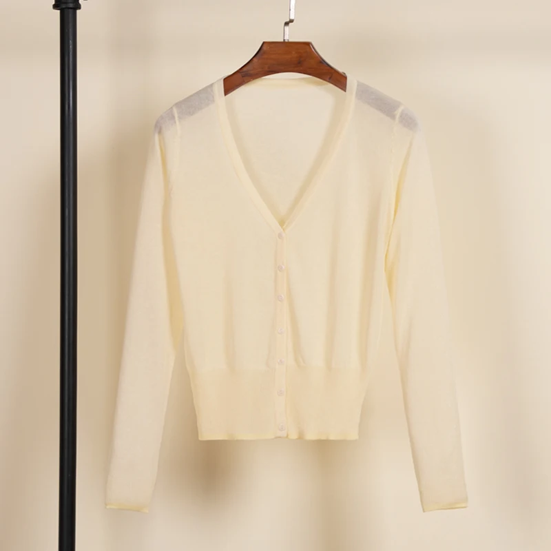 Кардиган Женский Летний женская верхняя одежда модный свитера свитер вязаный
