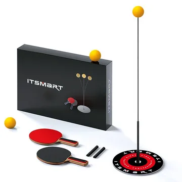 

Table Tennis Training Device for Children's Home Use Elastic Shaft Racket Indoor Single Training Set Family Interactive Game