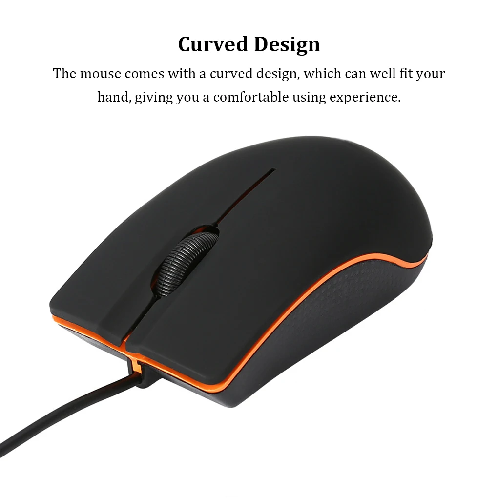 

USB Mouse Wired Gaming 1200 DPI Optical 3 Buttons Game Mouse Mice For PC Laptop Computer E-sports USB Gamer Mouse