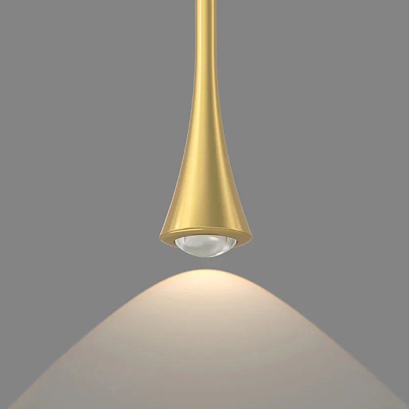 FKL Современная скандинавская медная маленькая люстра роскошная гостиная