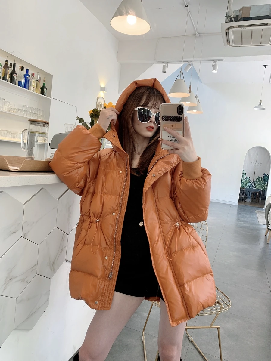 New Women Down Jacket Casual Style Autumn Winter Long Coats And Parkas Female Outwear