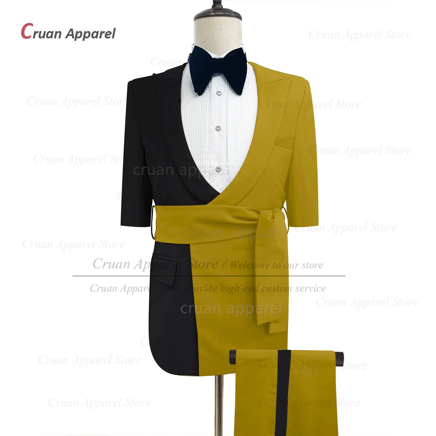 Модный черный костюм для мужчин вечерний ужин официальная одежда свадебная