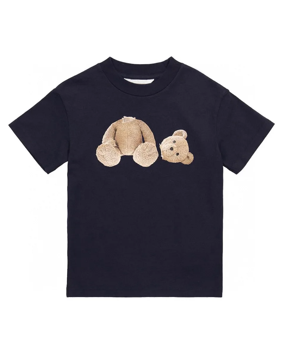 

High Quality Toddler Kid Baby Boys Girls Clothes Summer Cotton T Shirt Short Sleeve Bear Print Tshirt Children Top Infant Outfit