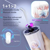 ipx7 portable flosser home oral cleaning to remove calculus usb rechargeable smart teeth cleaner electric scaler