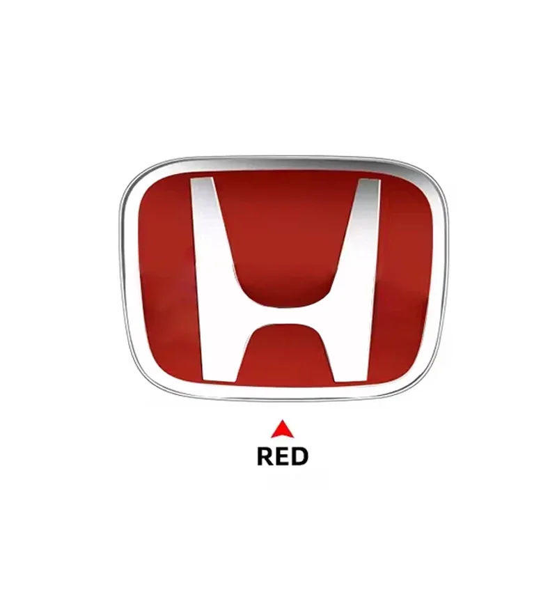 

3D-эмблема на руль из ABS-пластика для Honda Civic/Accord/CR-V/Odyssey, красно-черно-синяя наклейка для интерьера, OEM-совместимость, установка за 10 секунд