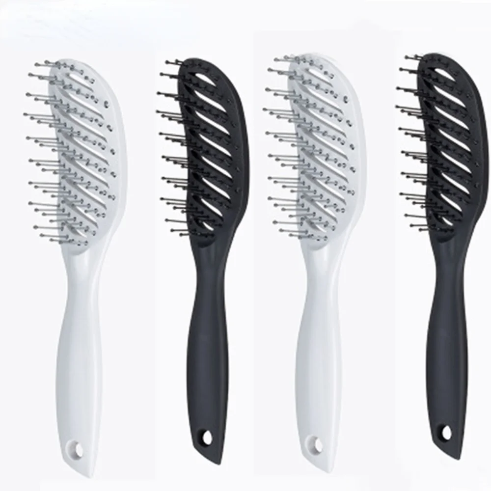 Ful Nine-row Hair Comb Arc Hairdressing Curving Hair Comb Hollow Massage Ribs Hair Comb Smooth Hair Comb Styling Tools