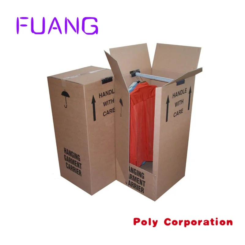 Durable Large Big Port a Robe Wardrobe Closet Moving Box Carton ,custom Carton Corrugated Packaginpacking box for small business