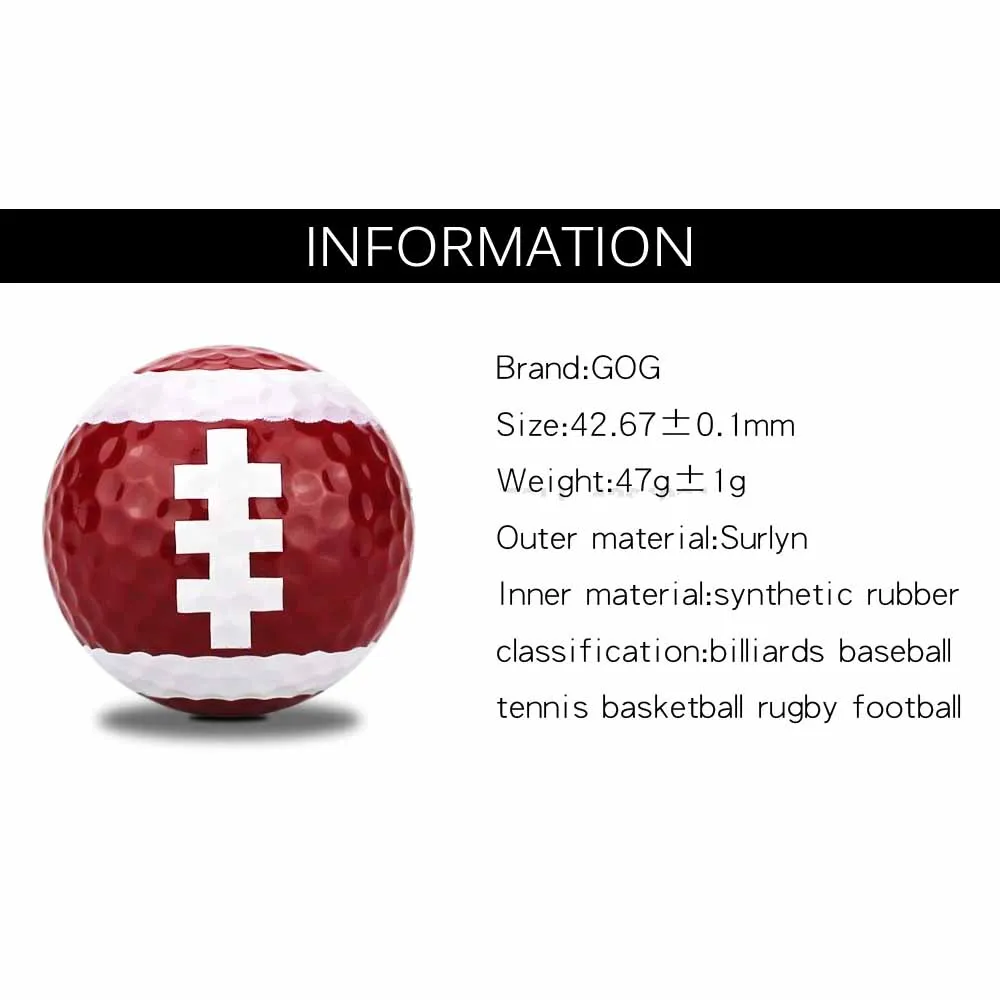 6 шт. / пакет Гольф-шары новинка Спортивные шары для тренировок Два слоя подарок Бесплатная доставка.