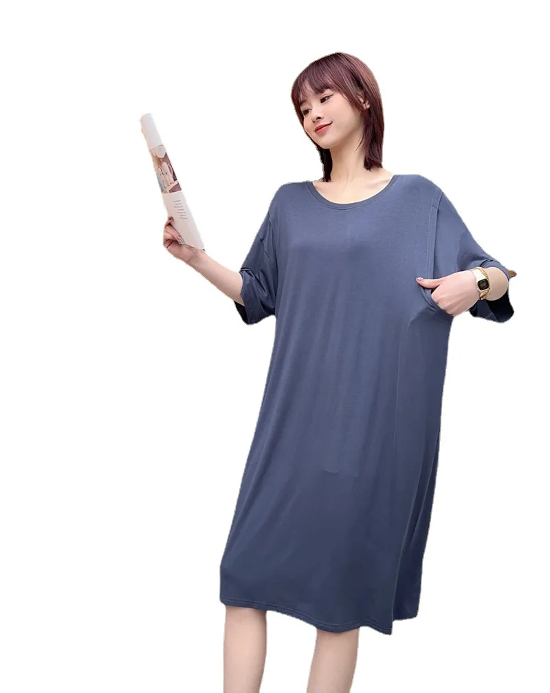 2023 spring and summer women's loose lactation skirt of pregnant women dress leisure wear pajamas postpartum lactation skirt