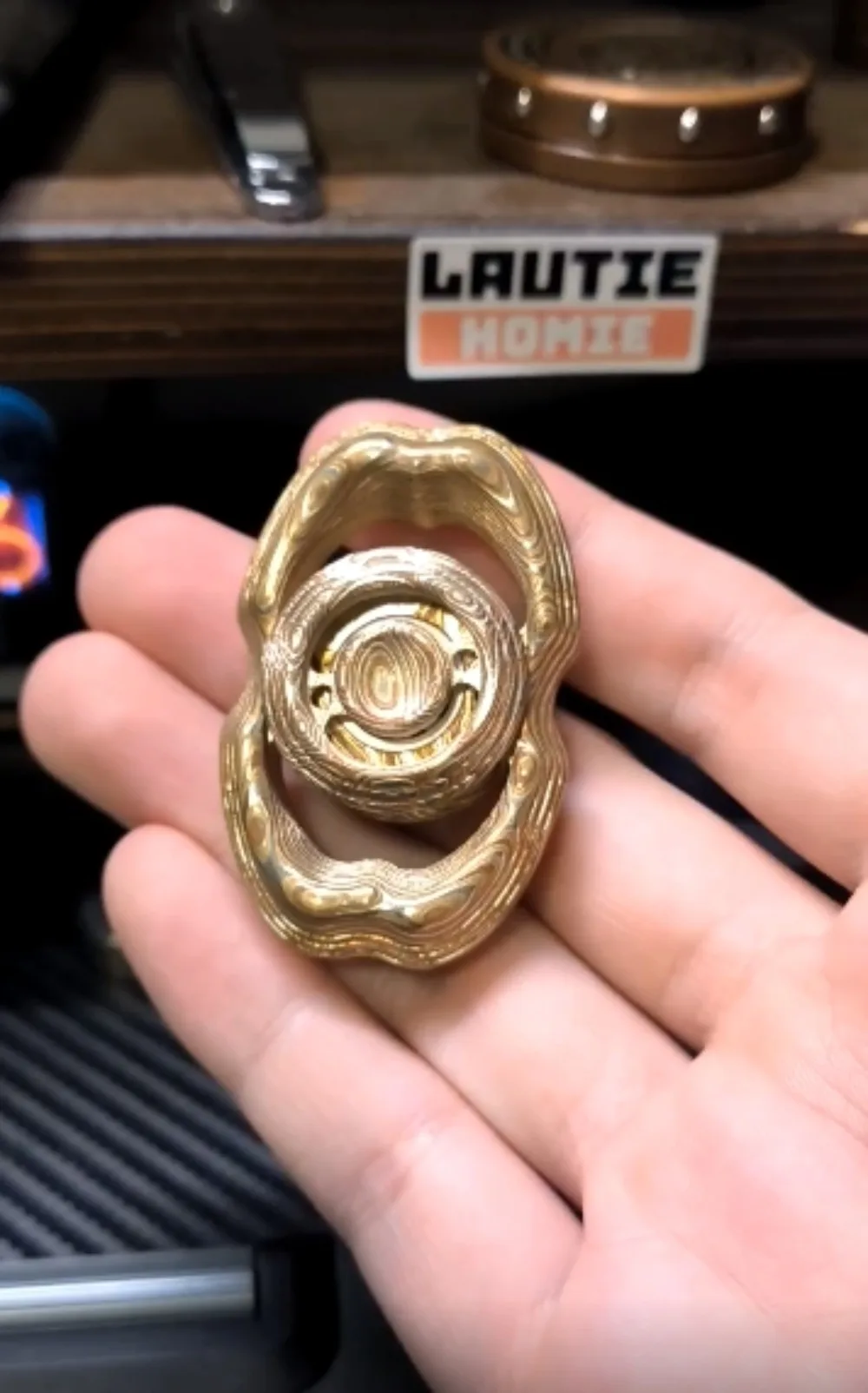 LQ медный обсидиан EDC