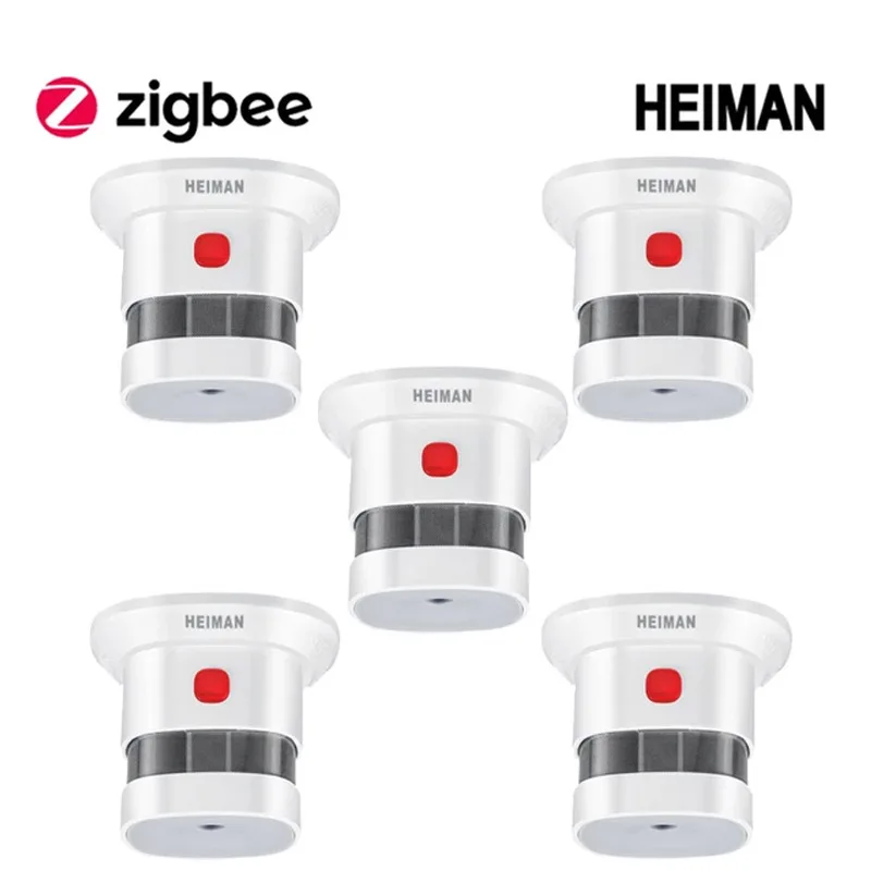 

HEIMAN Zigbee Smoke Detector Smart Home system 2.4GHz High sensitivity Safety Prevention Smoke Sensor