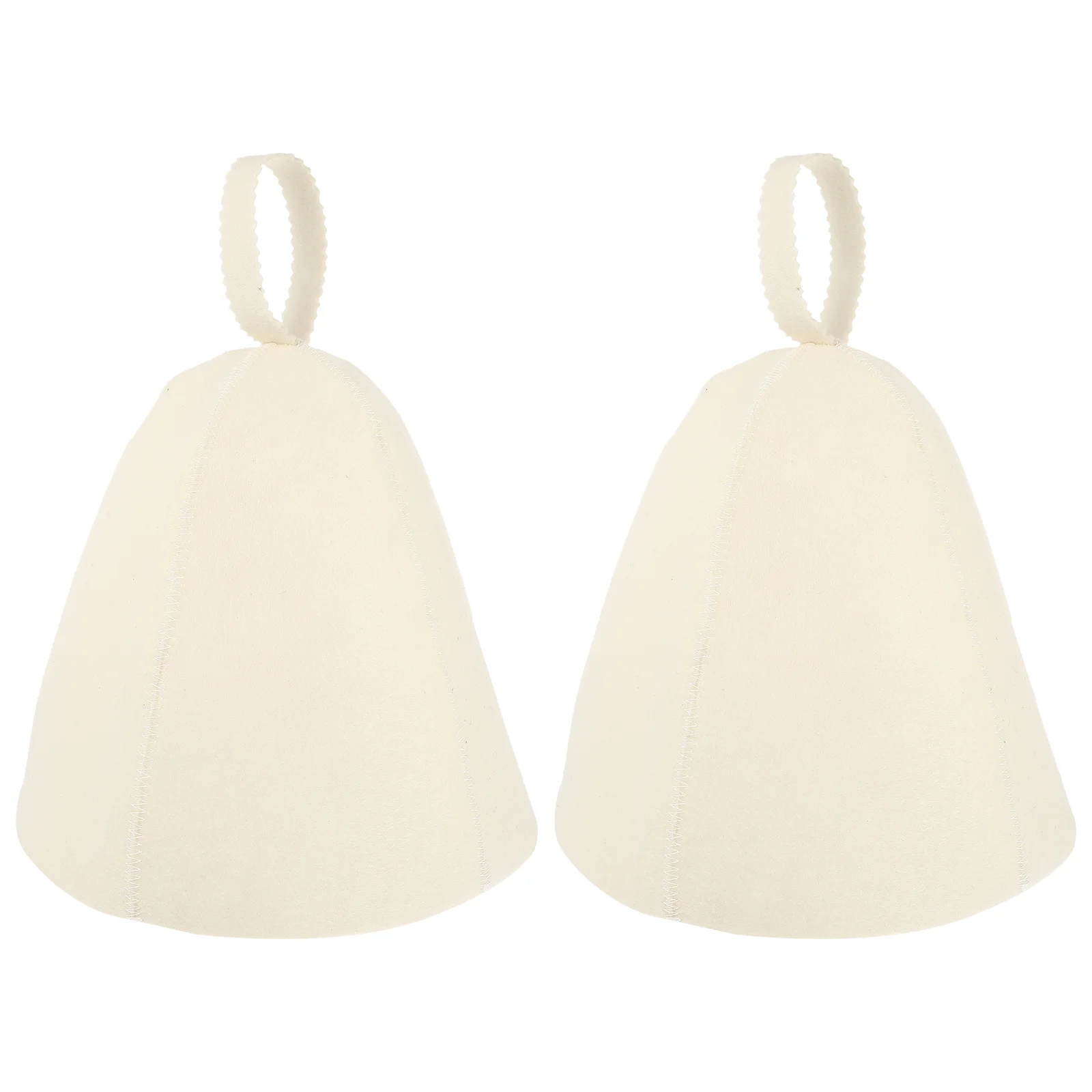 

2 Pcs Felt Sauna Hat Bathing Accessories Heat Insulation Thickened Evaporator Portable Miss