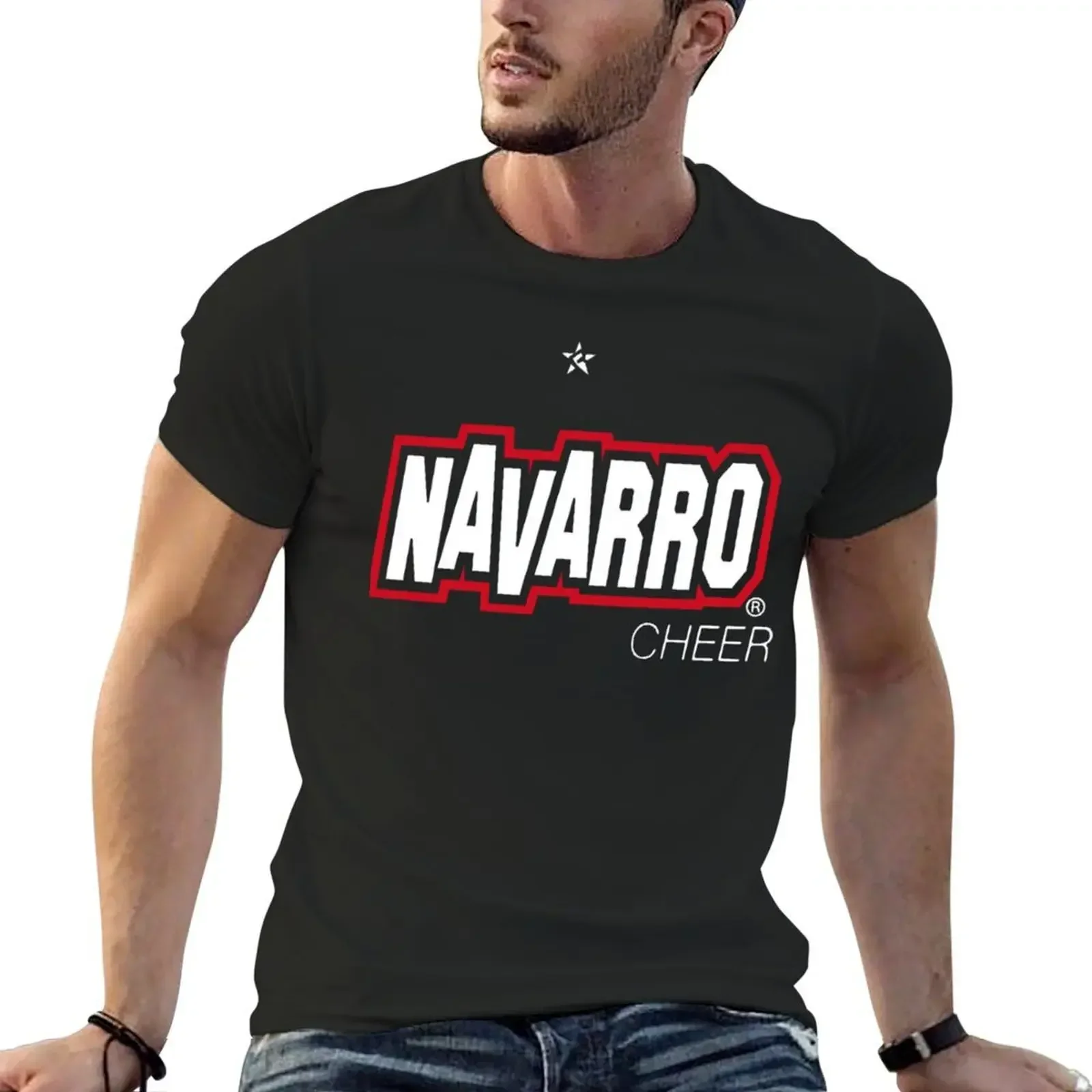 Фото Футболка Navarro Cheer для мальчиков с животным принтом, одежда в стиле хиппи, одежда с аниме-персонажами, милая одежда, простые белые футболки для мужчин №1
