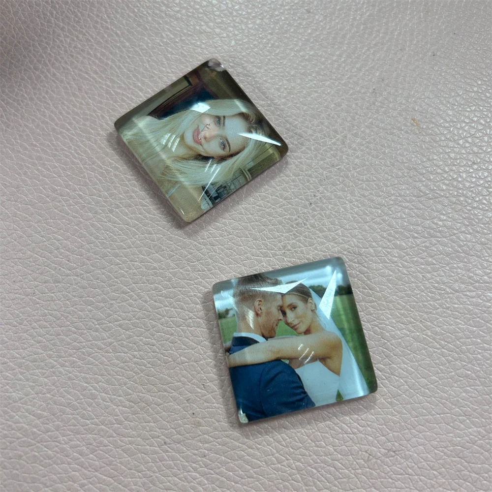 Фото Пользовательские креативные простые наклейки на холодильник серии Love DIY фотографии кристально чистый декор индивидуальный стеклянный магнит на холодильник №5