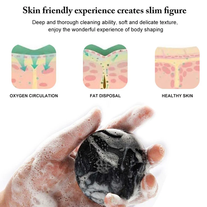 

Кофе из вулканической глины, мыло для похудения, очищающее и Отбеливающее тело, прозрачное антибактериальное