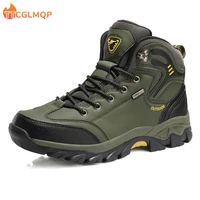 2022 new brand winter outdoors waterproof non slip hiking shoes fashion sport sneakers combat desert casual boots plus size 47
