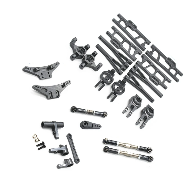 

Metal Upgrade Accessories Set Steering Block Hub Carrier Suspension Arm For Wltoys 104009 12402-A RC Car Upgrades