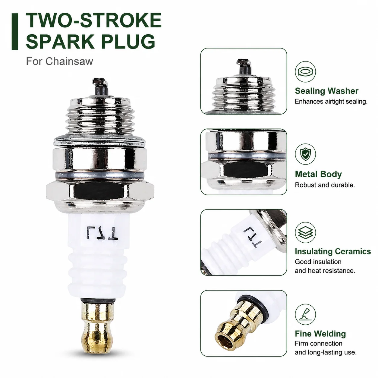 Фото Свечи зажигания NGK BPMR7A L7T для Champion CJ8 RCJ6Y RCJ7Y, для Stihl 017 018 MS170 MS180 MS290 MS310 MS390 029 039, запчасти для бензопил, 3 шт. №4