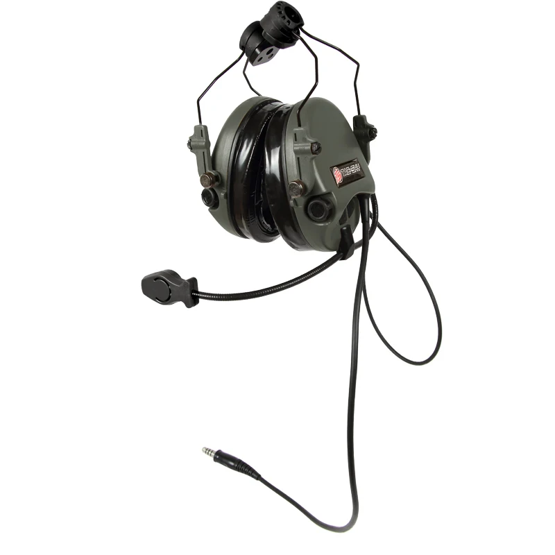 TS TAC-SKY TEAHEADSET Hi-Threat Tier 1 Tactical Helmet ARC Track Adapter Stand Version Noise Cancelling Walkie Talkie  Headset