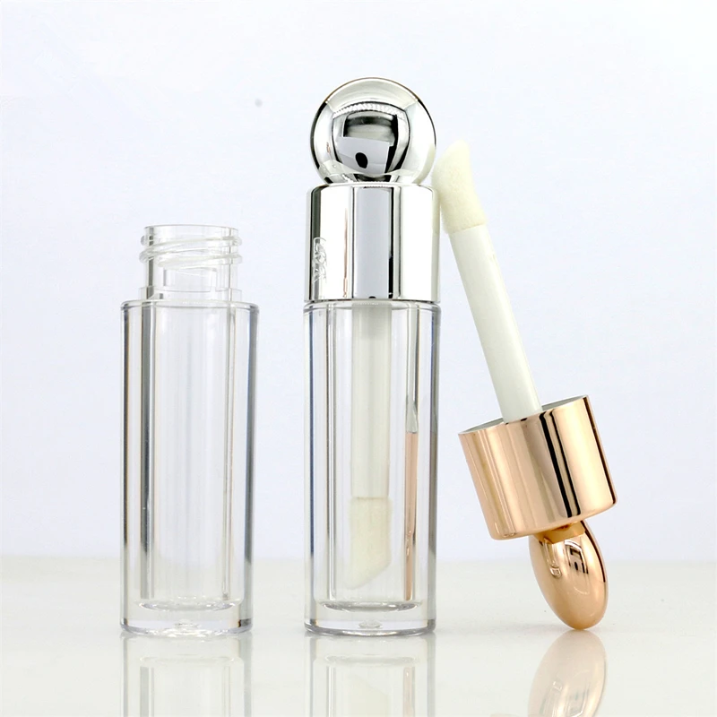 100 шт. 4 5 мл круглый прозрачный пустой тюбик для губной помады глазурь губ