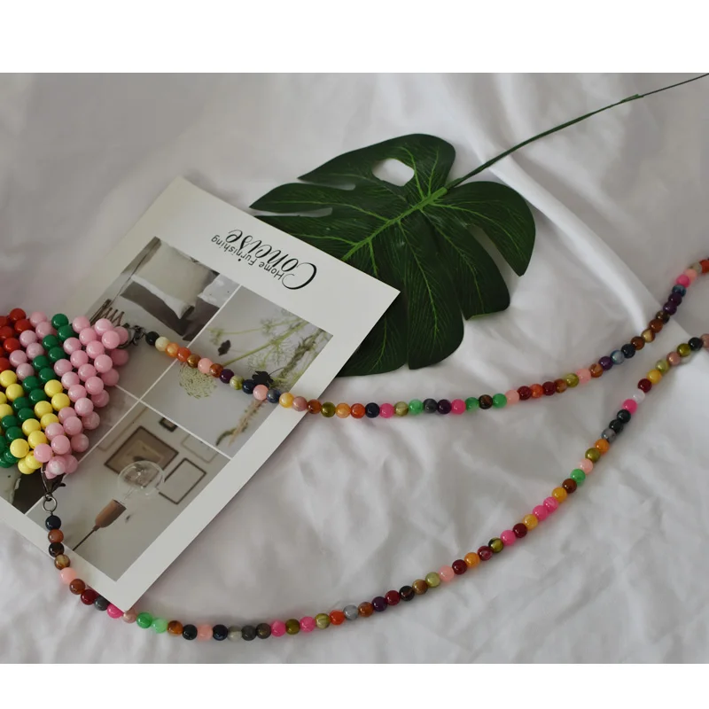 1 PC 120cm Bohemian Bead Design Lady Super chic phone chain DIY phone strap hot selling beading replacement straps good quality