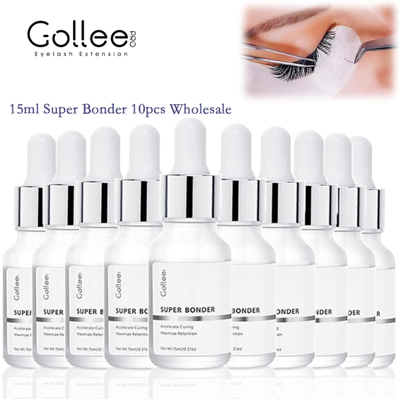 Уплотнитель для ресниц Gollee Super Bonder 15 мл усиленный уплотнитель сухих