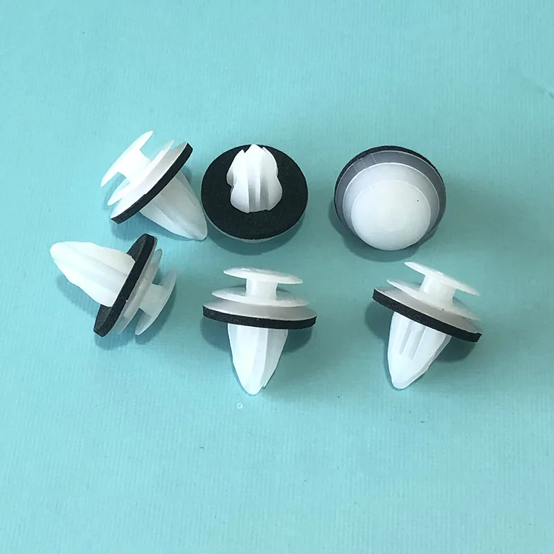 

50 шт. 9 мм Пластиковые зажимы для отделки дверей и отделки панели для отделки столбов Subaru, внутренней панели и дверной карты, зажимы для отделки 909130105