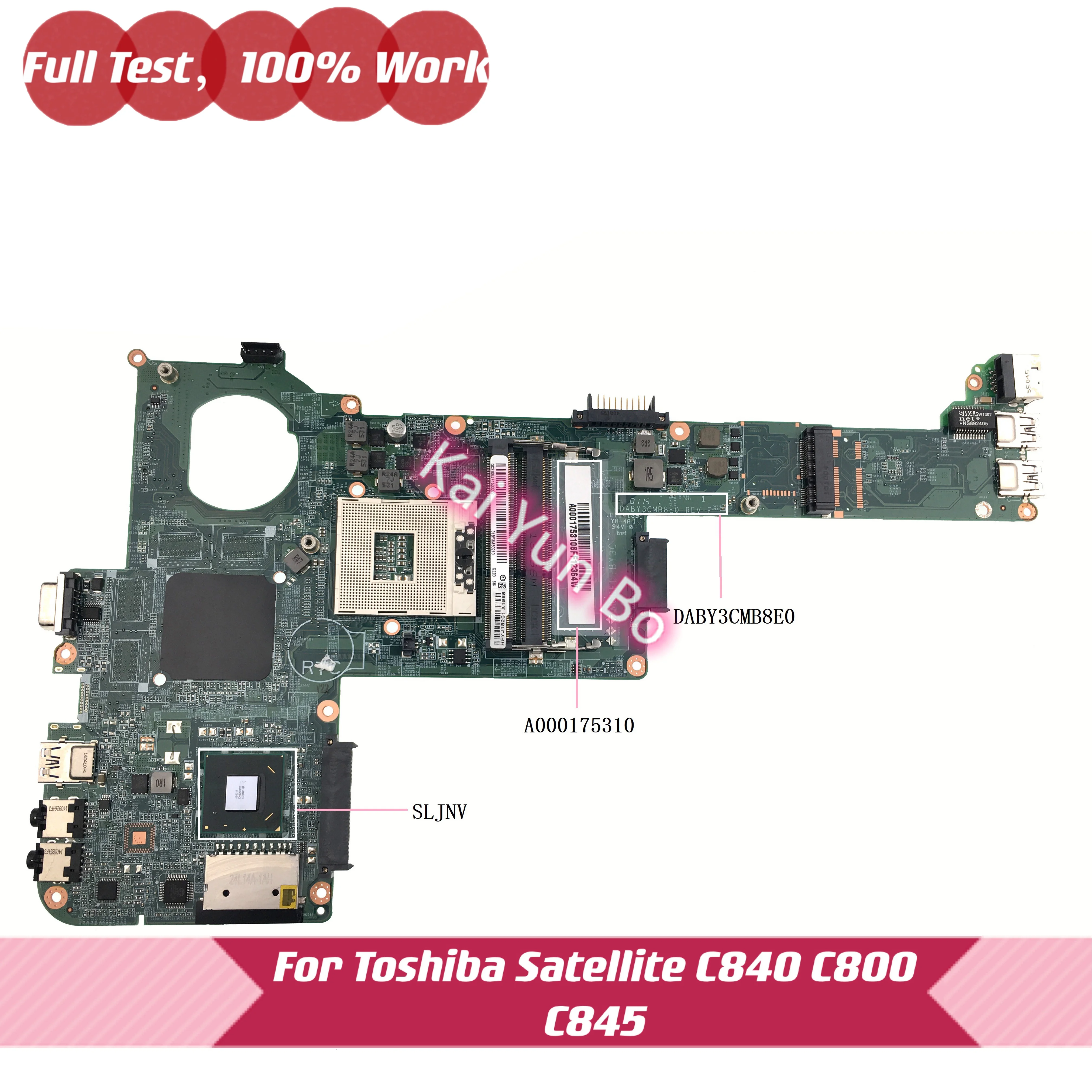 

Материнская плата для ноутбука Toshiba Satellite C840 L840 L800 C800 L840 C845 SRJNV HM70 DDR3 100%