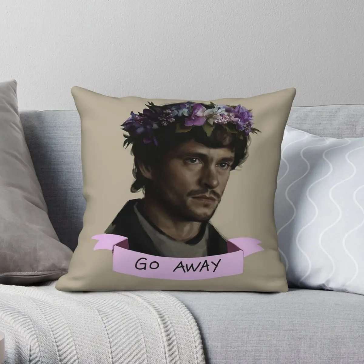 Квадратная наволочка Hannibal Buress Go Away полиэстер лен бархат креативный дизайн на