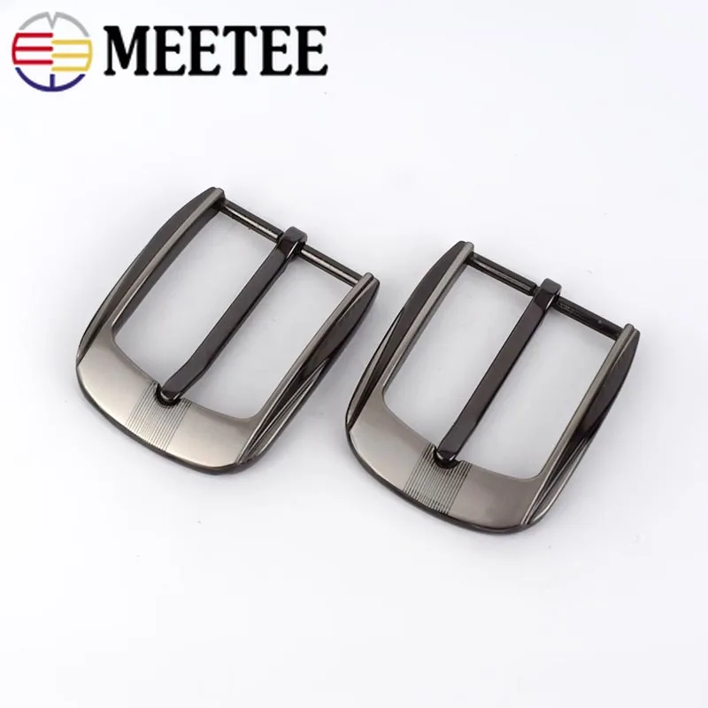 

Meetee 5/10pcs Fashion Men Belt Buckle Metal Pin Buckles for Belt 32-33mm Belt Head DIY Leather Craft Hardware Jeans Accessories