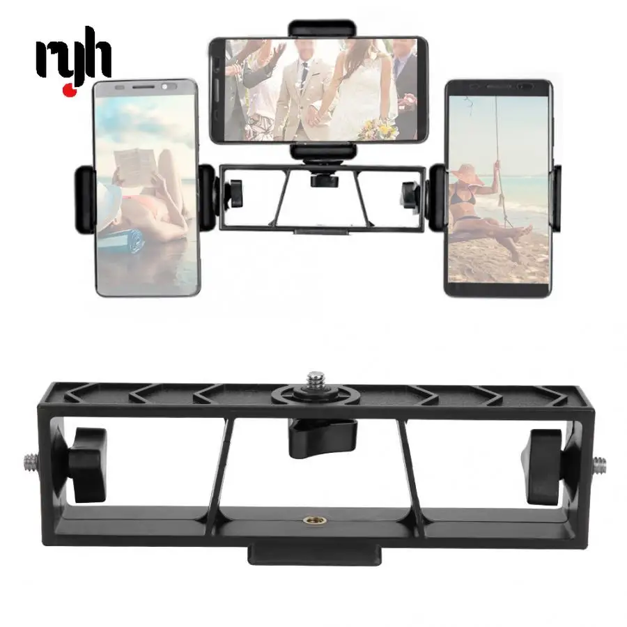 

Monopod Triple Multi-function Live Broadcast Extension Bracket Smartphone Camera Stand for Tripod Camera Tripod Cam