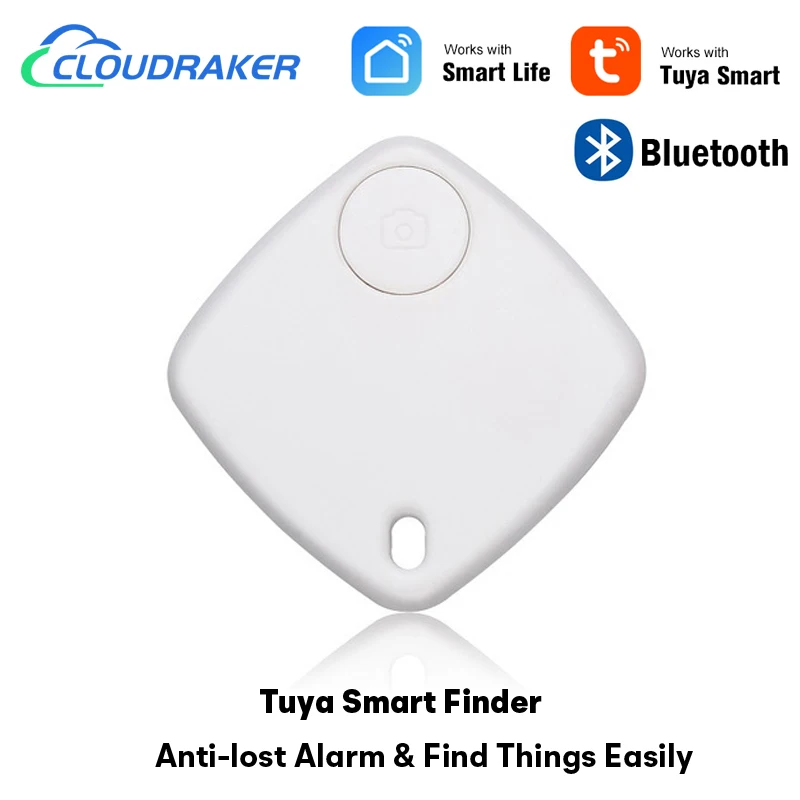 Tuya Mini Anti Lost GPS Tracker Keychain Alarm Smart Wireless Bluetooth-compatible Location Record Tag 2-way Search Key Finder