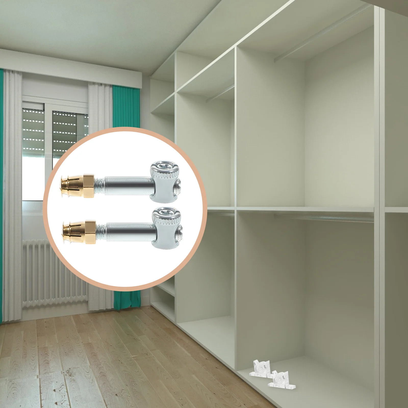 

1 Set Cabinet Fastening Nut Furniture Invisible Screw Cabinet Assembling Screw