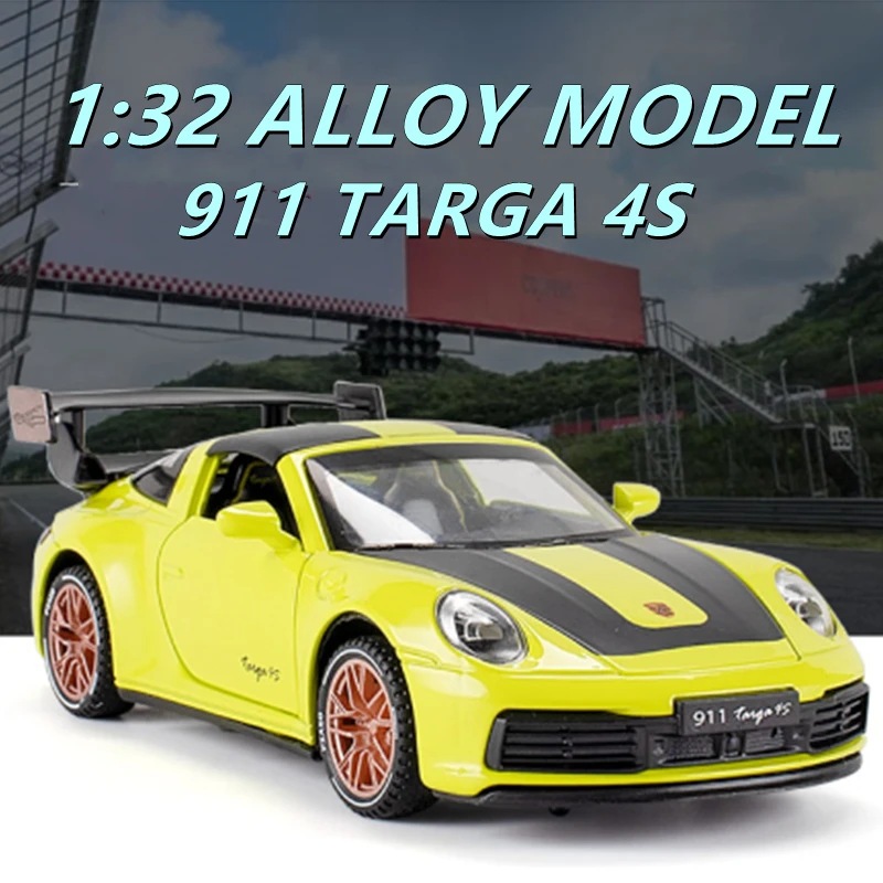 

1/32 Porsches 911 TARGA 4S Alloy Racing Car Model Diecasts Simulation Metal Toy Car Model Collection Childrens Gift