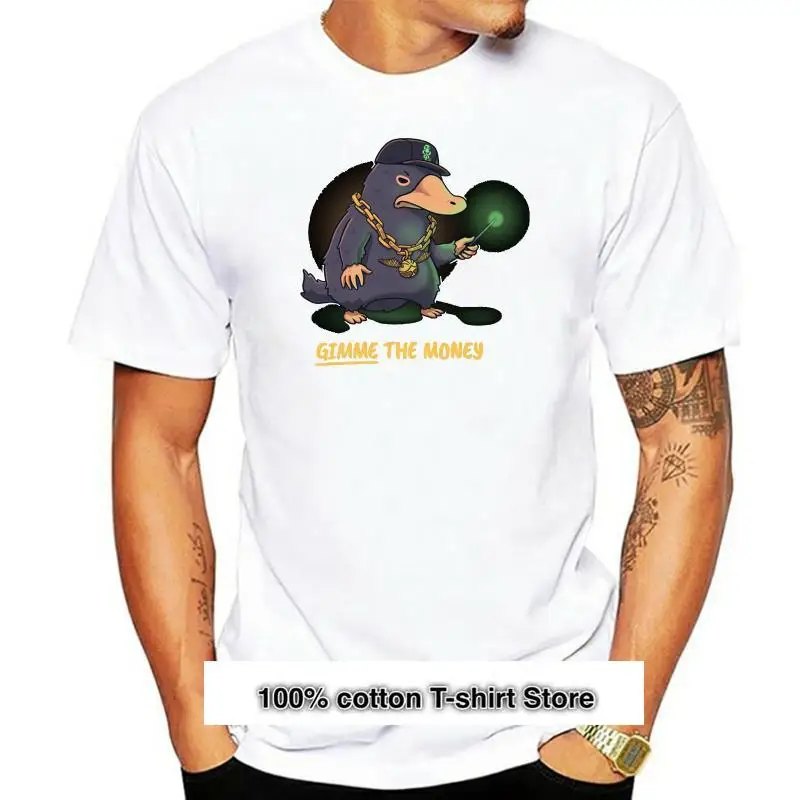 

Camiseta negra Gimme The Money Fantasic Gangsta Beast parodia, Newt Scamander S-6XL(1)
