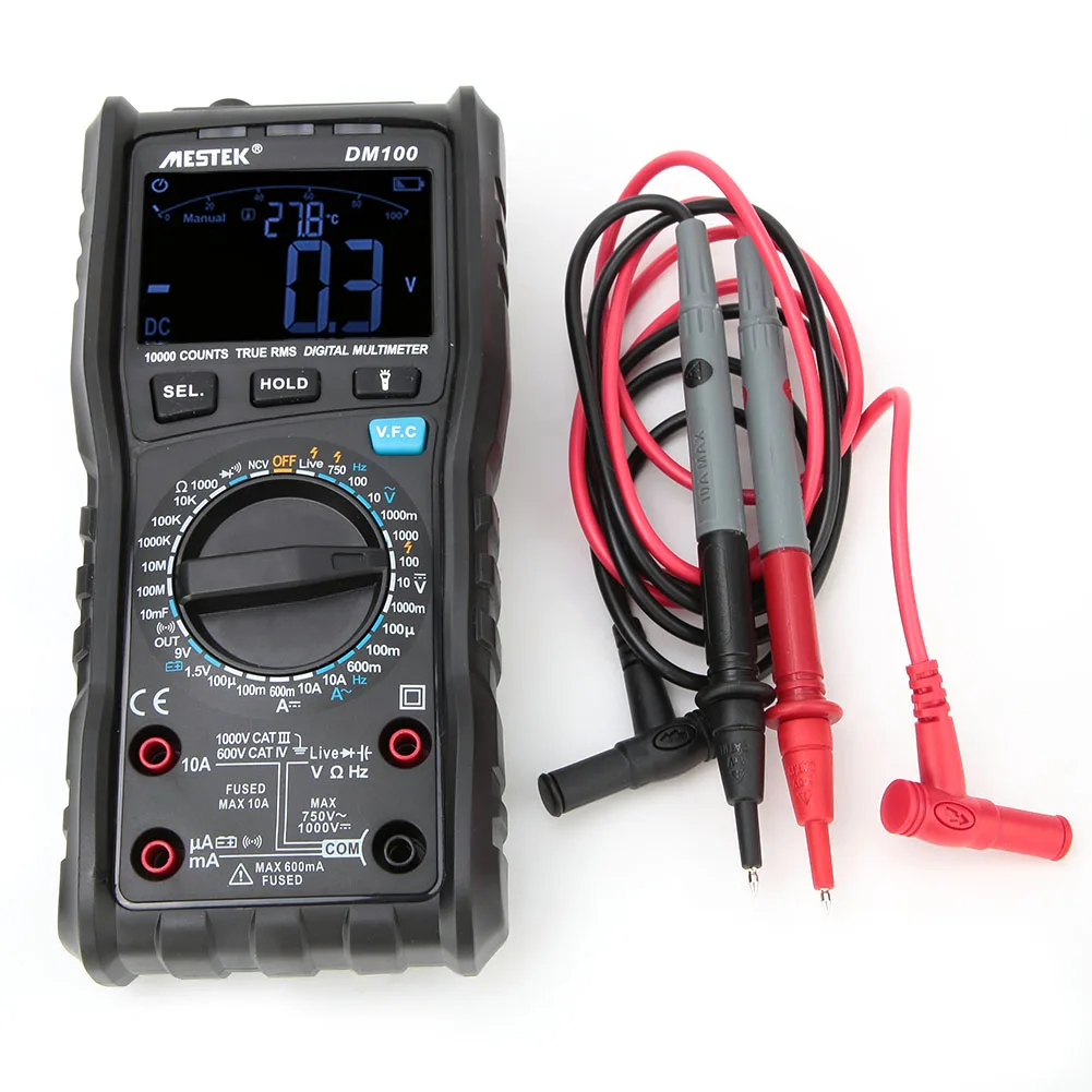 

DM100 Multimeter Digital High-precision Intelligent AC/DC Voltage Current Frequency Tester Multimeter§