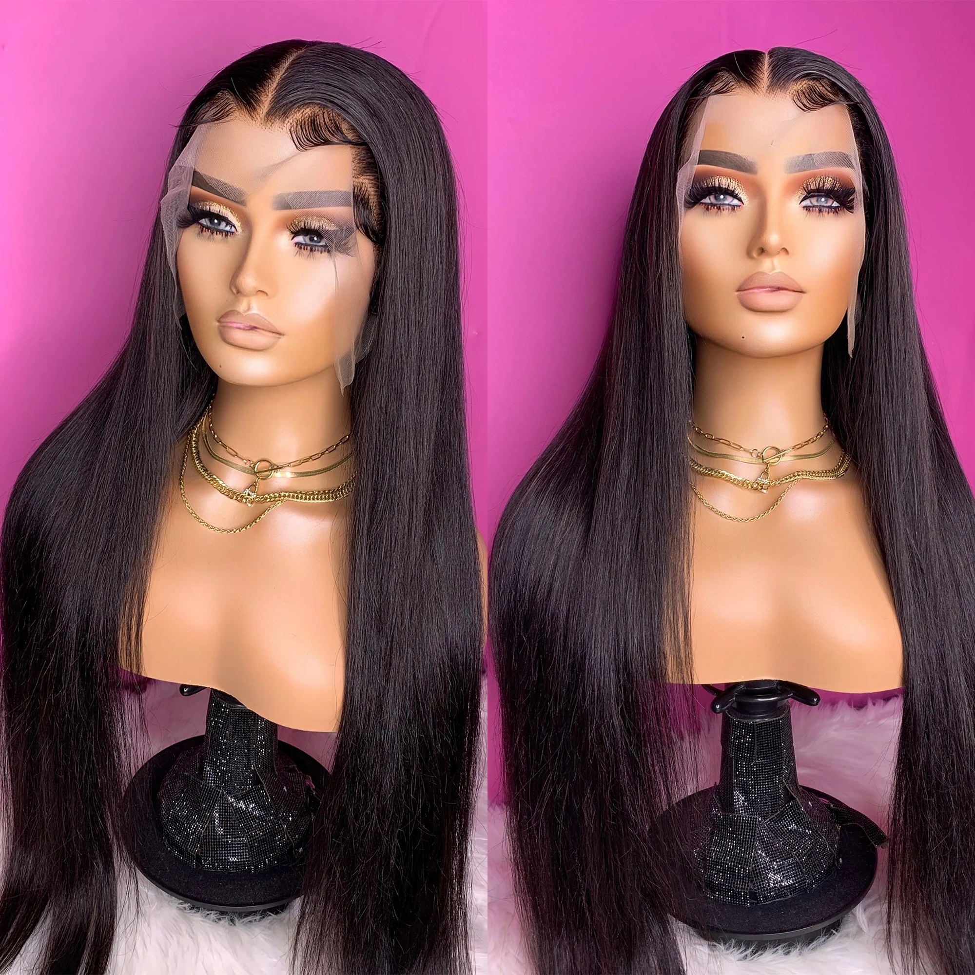 

30 40 Inch Straight Lace Front Wigs for Women Human Hair 13x4 13x6 HD Lace Frontal Wig Brazilian Bone Straight Human Hair Wigs
