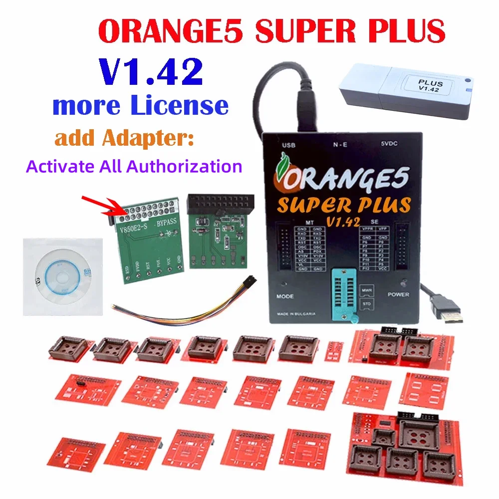 Orange5 Super Plus V1.42 Полная активация с полным адаптером Orange 5 программирование больше