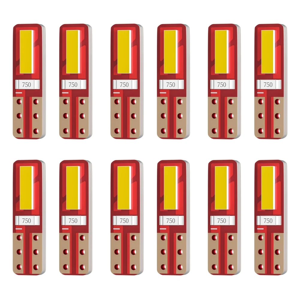 

10 шт., автомобильная лампа для приборной панели T5 7020 2Smd