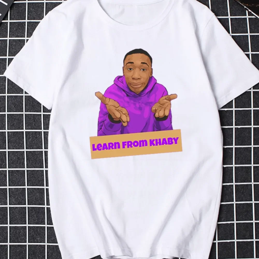 Новинка Khaby простая футболка с забавным рисунком Женская Мужская в стиле